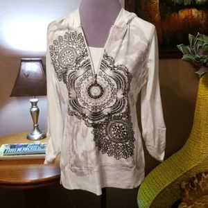 Style & Co. Sport Hoodie Top L